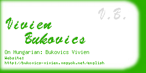 vivien bukovics business card